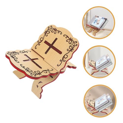Quran Stand Elegant Reading Holder for Islamic Books Compact Design for Home Decor Craftsmanship for Quran Recitation and Study