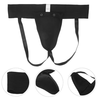 Breathable Reusable Groin Guard for Men Boxing Taekwondo MMA Training Crotch Protector with Elastic Straps Portable Sports Protective Gear