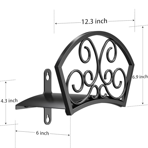 GOFORWILD Decorative Garden Hose Holder Holds 125-Feet of 5/8-Inch Hose | Hose Butler Sturdy Water Hose Rack, Durable Wall Hose Hanger Made of Gauge Steel Rust Resistant