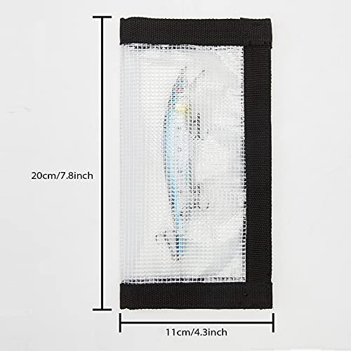 2-8 Pack Fishing Lure Wraps, Resistant Clear PVC Lure Covers for Rod Fabric Hook Protectors - color: 2 Pack