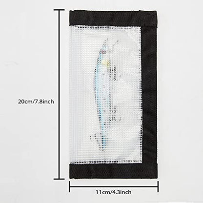 2-8 Pack Fishing Lure Wraps, Resistant Clear PVC Lure Covers for Rod Fabric Hook Protectors - color: 2 Pack