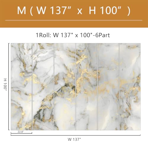 Abstract Marble Background Wall Mural Wallpaper Peel and Stick for Living Room Office 137"x100" - color: ZZ-008, size: 137" x 100"
