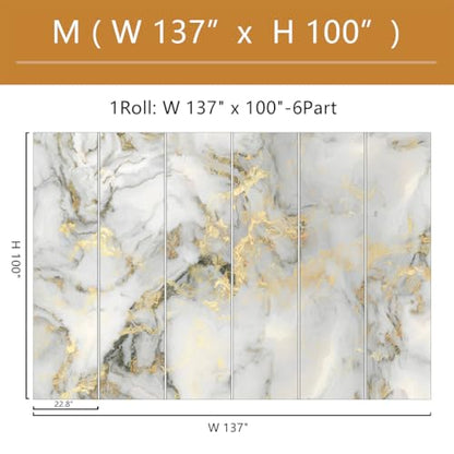 Abstract Marble Background Wall Mural Wallpaper Peel and Stick for Living Room Office 137"x100" - color: ZZ-008, size: 137" x 100"