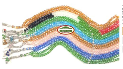 Lot 12 Big Tasbih Prayer 99 Worry Beads Misbaha Islamic Gift Ramadan Gift Allah Rosary Bulk Islamic Crystal Prayer Beads Islamic Gifts 123