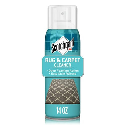 Scotchgard Rug & Carpet Cleaner, Fabric Cleaner Blocks Stains, Cleaning Sprays Make Cleanup Easier, 14 oz