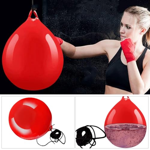 Water Punching Bag - Hanging Boxing Bag, Aqua Water-Injected Workouts with Secure Sling, Heavy Duty Training Gear | Versatile Fitness Equipment