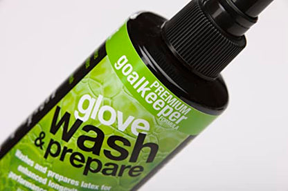 gloveglu 8.45 floz Premium Wash Prepare Deep Cleaning Goalkeeper Glove Spray for All Sports Gloves