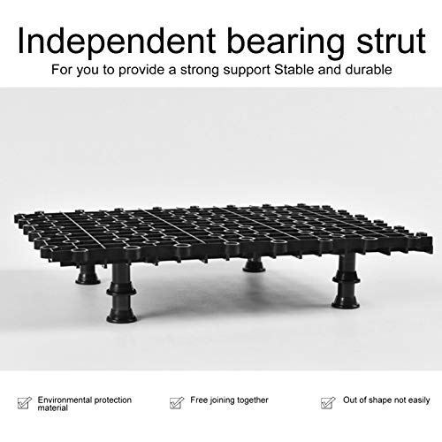 Aquarium Isolation Board Support Feet, PVC 100Pcs Adjustable Height for Partition Stability and Easy Cleaning, Aquarium Owners (Black) - color: Black