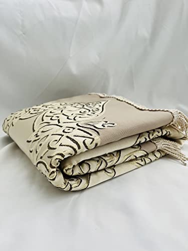 Muslim Prayer Rug | Special Design Praying Rug | Luxury with Sponge & Lined Prayer Mat I Sajjada | Premium Islamic Prayer Mat | Janamaz | Great Ramadan Gifts for Muslim Men and Women Gift (Gold, Rug) - color: Gold