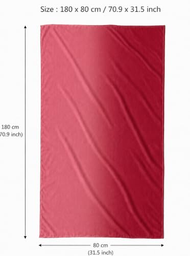 Modal Feel Hijab Scarf for Women, Lightweight Ombre Dual Color - color: 9#redpink