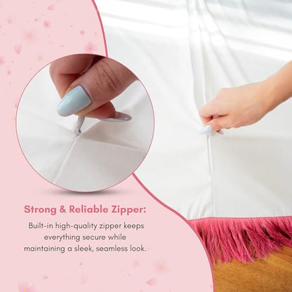 [Clearance] Padded Muslim Prayer Mat for Women - Foam Sajadah with Separate Machine Washable Cover - Thick, Soft & Portable Rug - Knee Comfort - 27 x 7 x 0.6 in - Easy to Clean