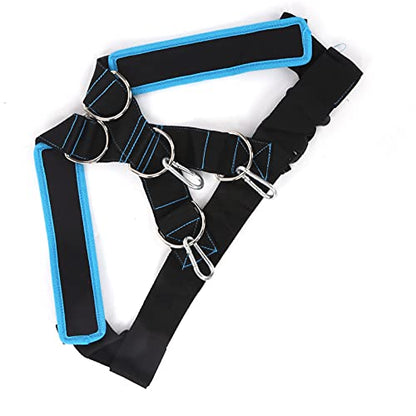 Sled Harness Vest, Harness Weight Bearing Shoulder Strap Easy To Use Durable with Pulling Strap for Fitness for Resistance Training(black)