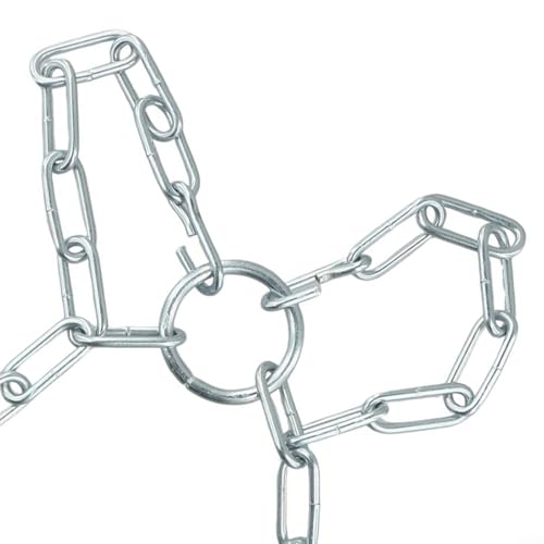 FABULETTA Zinc Galvanized Heavy Bag Chain for Boxing and MMA, 12 Inch Punching Bag Hanger with 4 S-Hooks, Rust Resistant Metal Replacement Chain for Home Gym Training Equipment