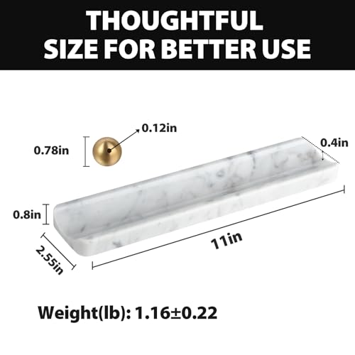 Koville Italian Carrara Natural Marble Incense Holder, Incense Holders for Sticks, Incense Burner Holder, Ideal for Meditation and Relaxing, Easy to Clean(Bianco Carrara) - color: White Marble-bianco Carrara