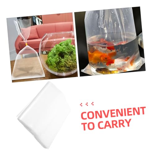 50pcs Fish Packing Pouches Aquarium Shipping Bags for Safe Transport of Live Fish and Shrimp Leakproof Design Stable Bottom Easy to Carry