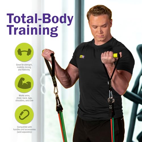 GoFit Resistance Training Power Tubes - color: Gray, size: 90 lb