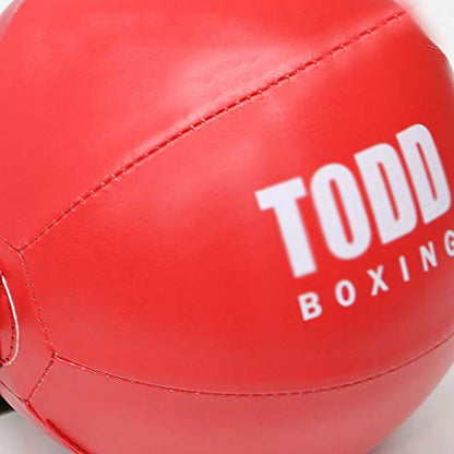Speed Punch Bag Leather Speed Ball Hanging Boxing Punching Ball, Double End Ball with Boxing Reflex Ball for Gym MMA Boxing Sports Punch Bag - color: White
