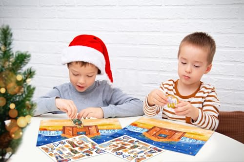 WhatSign Nativity Sticker Advent Calendar for Kids - 2025 Christmas Christian Religious Countdown Calendar Nativity Advent Calendar for Kids Children Boys Girls - color: Classic