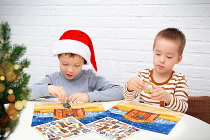 WhatSign Nativity Sticker Advent Calendar for Kids - 2025 Christmas Christian Religious Countdown Calendar Nativity Advent Calendar for Kids Children Boys Girls - color: Classic