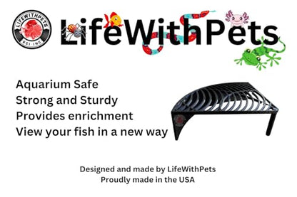 LifeWithPets Aquarium Shrimp Tank Decorations | Corner Shrimp Hide | Shrimp Cave | Breeding Shrimp Hide | Shrimp Tunnel - size: Corner Hide