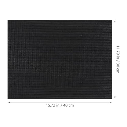 TEHAUX Aquarium Leveling Mat, 16x12 Inch Self Leveling Fish Tank Mat, Shockproof Waterproof 6mm Thick Foam Pad for 5-10 Gallon Tanks, Black
