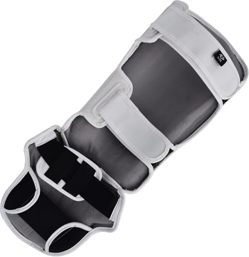 Strike Shin Instep - Boxing MMA Muay Thai Karate Training Protection - color: White, size: Large-X-Large