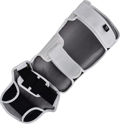 Strike Shin Instep - Boxing MMA Muay Thai Karate Training Protection - color: White, size: Large-X-Large