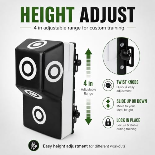 Wall Mount Boxing Training Bag - Uppercut Boxing Training Punching Target - Heavy Punching Bag for Adults for Bedroom/Living Room/Gym - color: Black L (15.75*11.81*27.56 Inch)