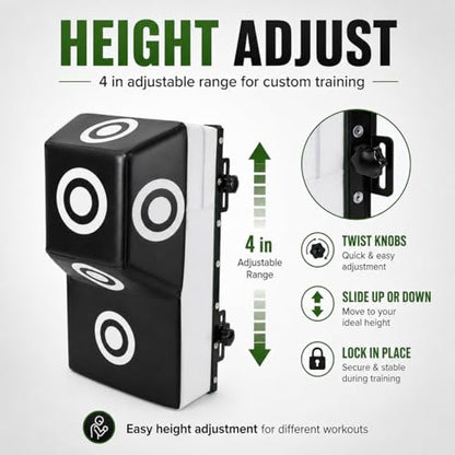 Wall Mount Boxing Training Bag - Uppercut Boxing Training Punching Target - Heavy Punching Bag for Adults for Bedroom/Living Room/Gym - color: Black L (15.75*11.81*27.56 Inch)