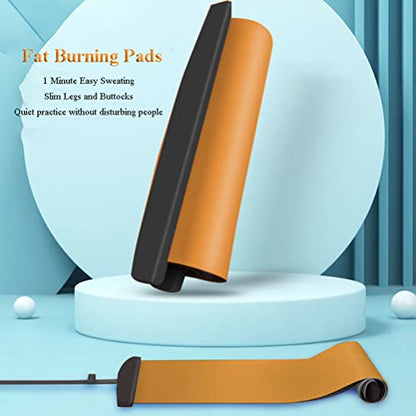 Slide Board with Shoe Cover Slimming Exercise Guide Slide Mat for Leg Pot Training Fitness Athletic Training - color: Black, size: 180*50cm