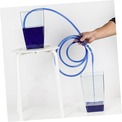 Totority Manual Suction Hose Water Pump for Car and Aquarium, Practical Siphon Transfer Tube with Oil Guide, Useful Home and Automotive Water Suction Tool