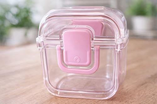 Salad jar with side opening , storage container with Dressing Cup – Leakproof Portable Salad Container with Dressing Cup & Lid, Lid-to-Bowl Design for Office, Gym, Travel, Picnic - Blush Pink - color: Blush Pink