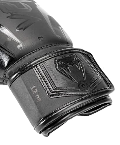 Venum Elite Evo Boxhandschuhe - color: Black/Black, size: 12 oz