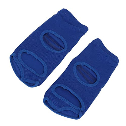 YUYTE Foot Guards Karate 2pcs Unisex Boxing Foot Protector, PU Leather Soft Sparring Guard, Blue Gear for Men and Women - size: X-Large