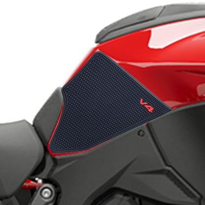 Motorcycle Accessories Side Fuel Tank Pad for Ducati Multistrada V4 S V4S RS 2021-2025 Tank Pads Protector Stickers Decal Gas Knee Grip Traction Pad PVC Rubber Black