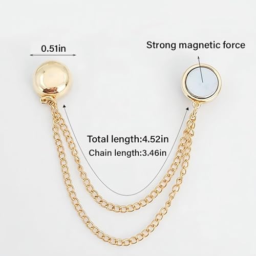 4 Pack Multi-Function Magnetic Clothing Clips, Magnetic Strength Buttons Powerful Hijab Magnets Chain Multi-Purpose Pinless Brooch for Cardigan Shawl Clothing Accessories Cuff Hem (Rose Red) - color: Rose Red