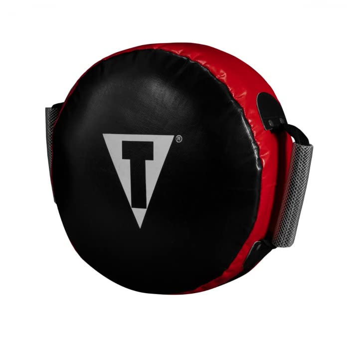 TITLE Boxing Classic Round Punch Shield 2.0, Red/Black - Punch Shield, Target, Coaching Tool, Muay Thai Pad