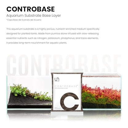 Ultum Nature Systems Controbase – Nutrient-Rich Aquarium Substrate for Live Plants, Fish Tank Aqua Soil for Planted Aquarium, Aquascaping - Aquarium Base Layer, Fertilizing Substrate - 8L, 9.7LB