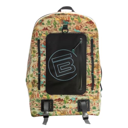 BOTE Highwater Waterproof Backpack 28L | Submersible Laptop Dry Backpack | 100% waterproof 28L backpack with submersible gear protection - color: Sendero Collab