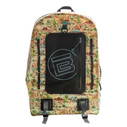BOTE Highwater Waterproof Backpack 28L | Submersible Laptop Dry Backpack | 100% waterproof 28L backpack with submersible gear protection - color: Sendero Collab