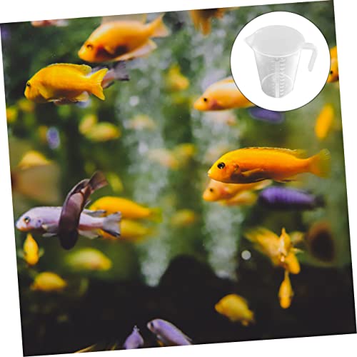 3 Pcs Aquarium Measuring Cup Triangle Spout Fish Tank Scale Cup Water Changing Fish Catching Tool