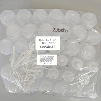 Zubebe 36 Pcs Sports Water Bottles Bulk Squeeze Reusable Bpa-free Plastic Water Bottles End of the Year Gifts Summer Gifts for Students School Travel Hiking Cycling Event Team Gift - color: Clear White