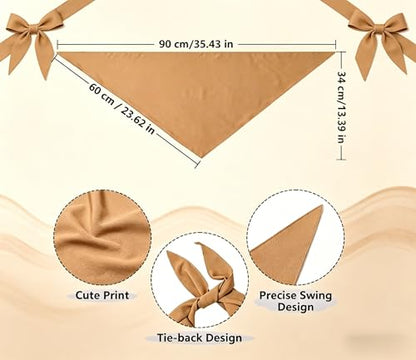 4 Pack Head Scarf for Women Non-Slip Triangular Hair Accessories, Ideal for Travel Sun Protection Daily Wear