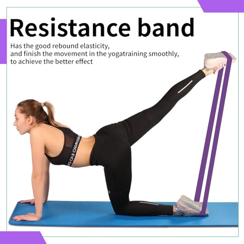 12-Pack Resistance Bands Set - Pull Up Assist, Strength Training & Physical Therapy for Home Gym | Exercise Loop Bands for Men & Women - color: Purple 35-85lbs