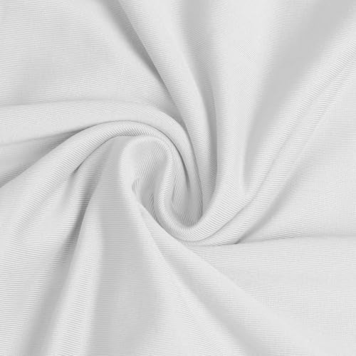 Prlemend 여성용 무슬림 히잡 두바이 실크 스카프 레이스 헤드 랩 스카프 단색 숄 | Milk Silk Fabric, Lace Edge - color: 화이트., size: X-Large