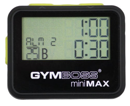 Gymboss miniMAX Interval Timer and Stopwatch - Black/Yellow