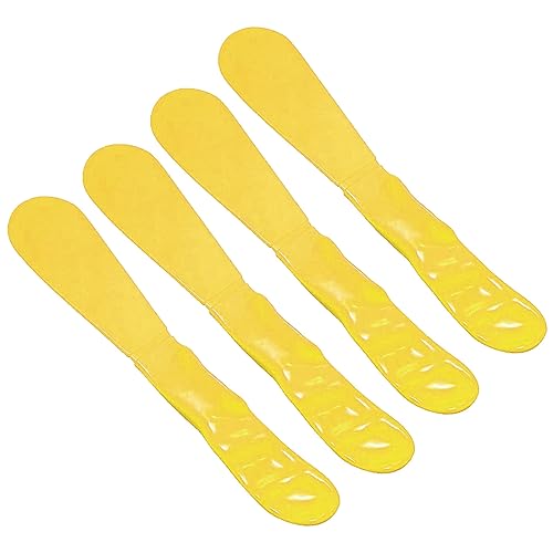 4PCS Autoclavable 7.5” Handle Spatula, Dental Straight Spatula, Dental Alginator Mixer, Mixing Spatula Alginate Spatula Plaster Spatula 4 Yellow - color: Yellow