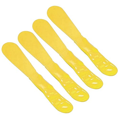 4PCS Autoclavable 7.5” Handle Spatula, Dental Straight Spatula, Dental Alginator Mixer, Mixing Spatula Alginate Spatula Plaster Spatula 4 Yellow - color: Yellow