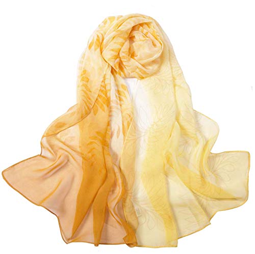 Acotavie Scarfs for Women Lightweight Fashion Scarves Print Floral Pattern Scarf Shawl Wraps - color: B07