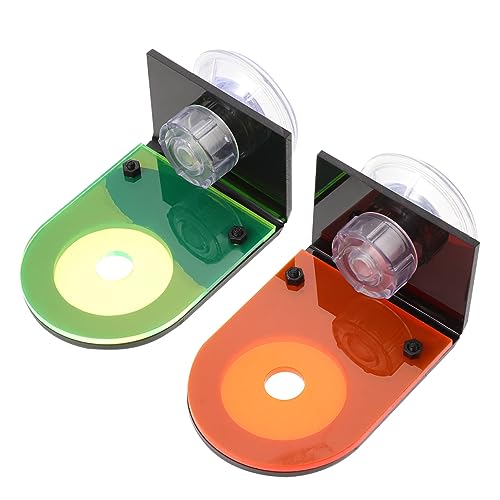 TOYANDONA 2 Pcs Fluorescent Acrylic Coral Breeding Bases for Aquarium Coral Holder Rack for Soft and Hard Cultivation Practical Fish Tank Support Brackets